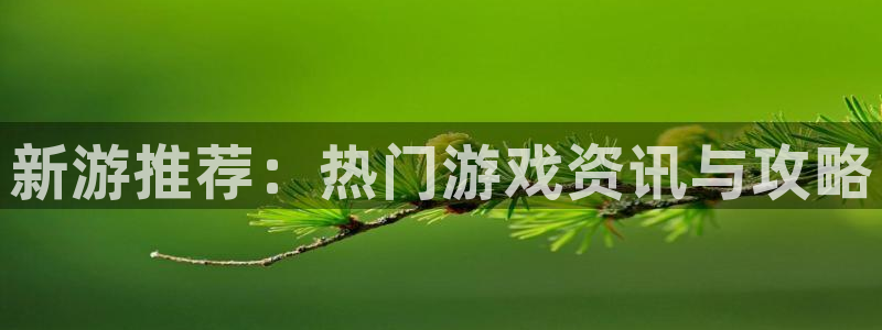 多彩娱乐平台官网注册：新游推荐：热门游戏资讯与攻略